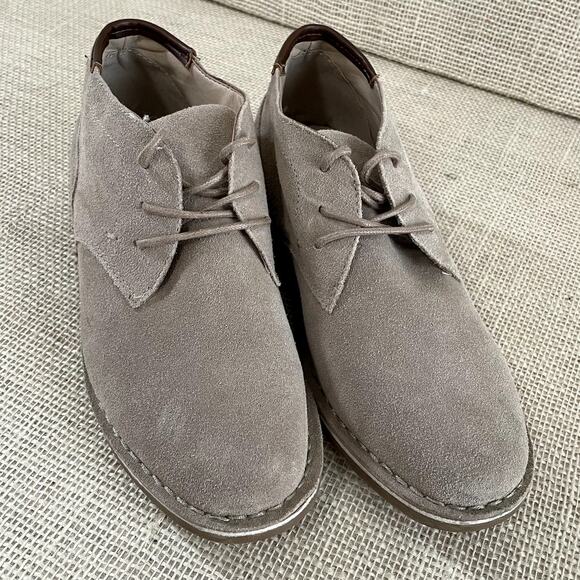 Kenneth Cole Real Deal Tan Suede Chukka Boots Lace Up Women's Size 5 - Picture 5 of 11